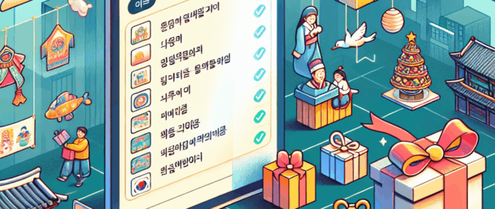 2025년 해외 인기 한국 선물 추천 목록 2025년 해외 인기 한국 선물 추천 목록